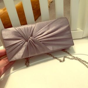 Silver Crossbody Clutch